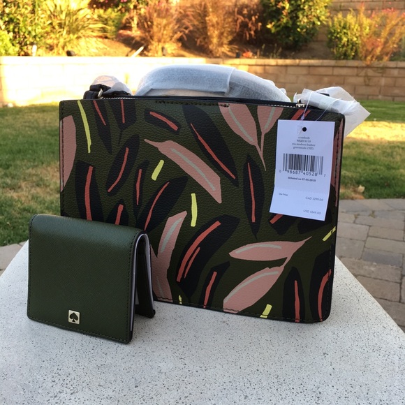 New Kate Spade Feather Crossbody w/Small Wallet - Picture 10 of 12